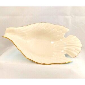 Dove Collection by Lenox Dove Shaped Dish 8" 24K Gold Trim USA Discontinued Vtg